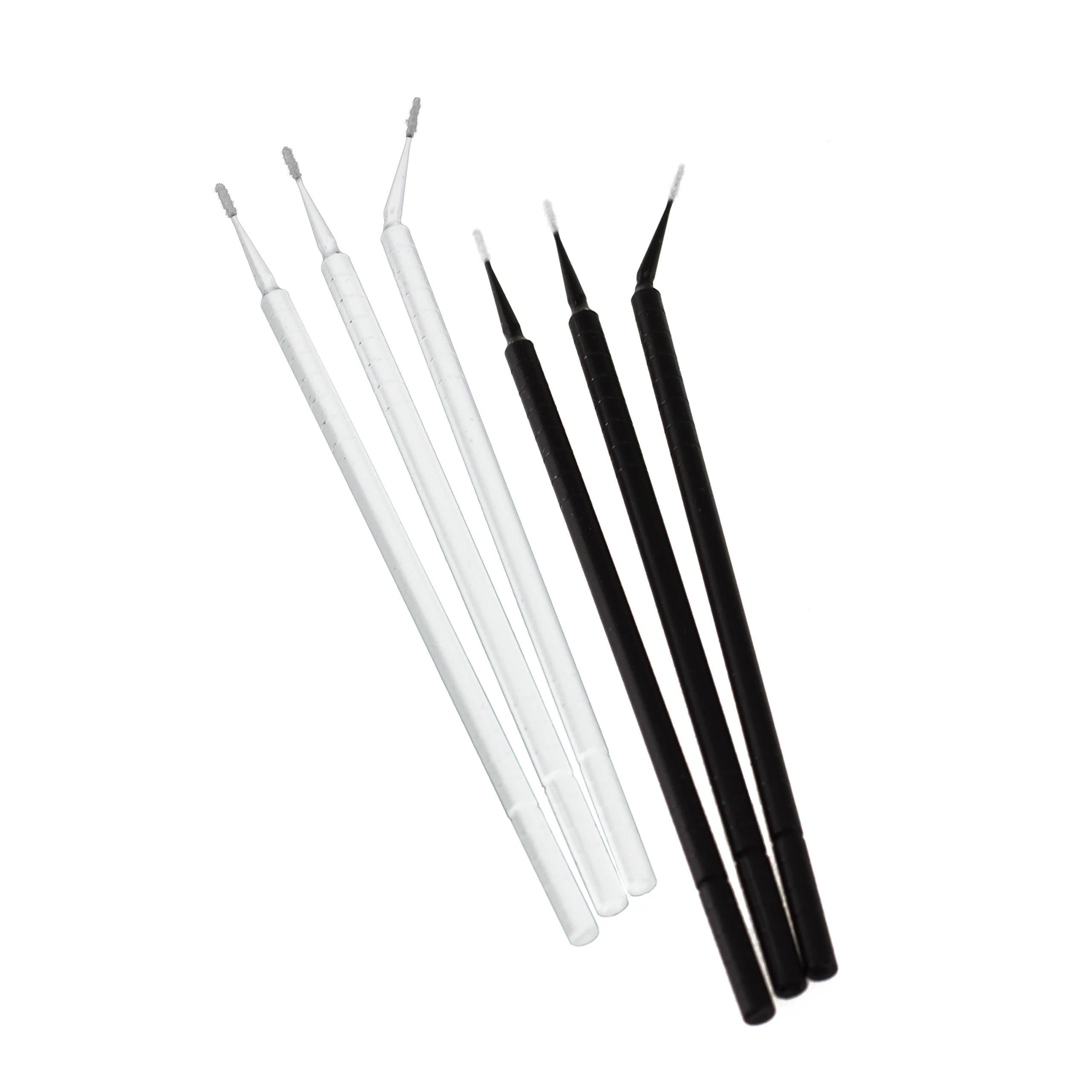 BeeSure BE501T Micro-Applicators, Cylinder Tip, Disposable, Black & White (Pack of 400)