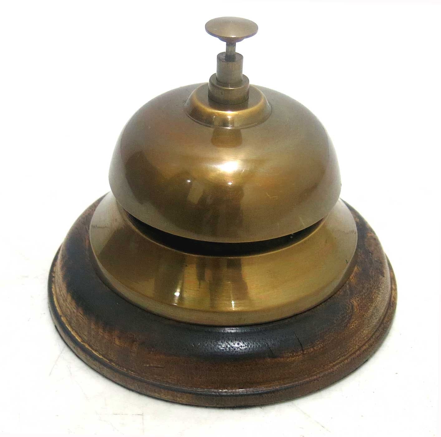 Brass Office Desk Bell Service Bell 5"