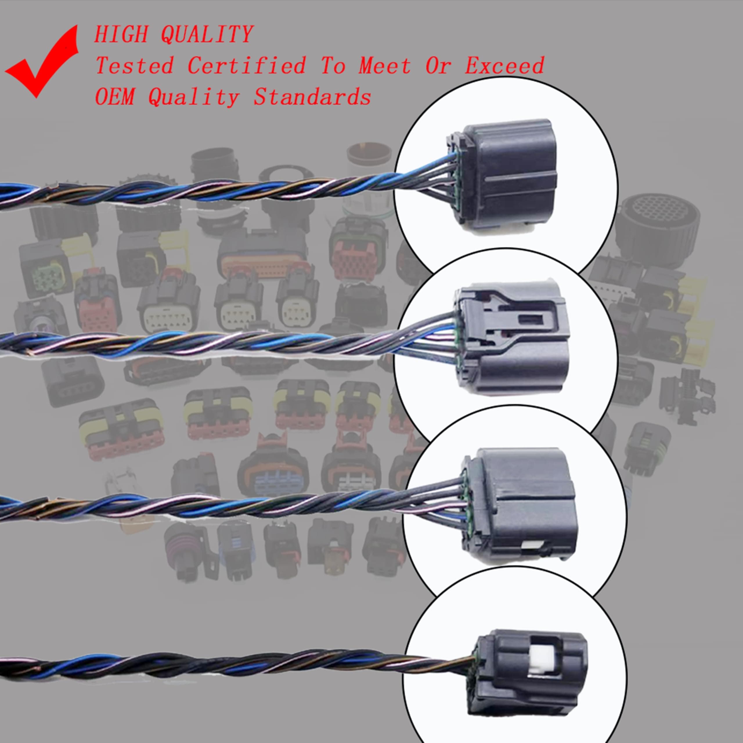 Mass Air Flow Sensor Meter MAF Harness Connector Plug 22204-31020 for Toyota Venza Highlander Matrix Avalon RAV4 Camry Corolla Sienna for Lexus is F IS250 IS350 ES350 GS350 and Scion xB xD tC