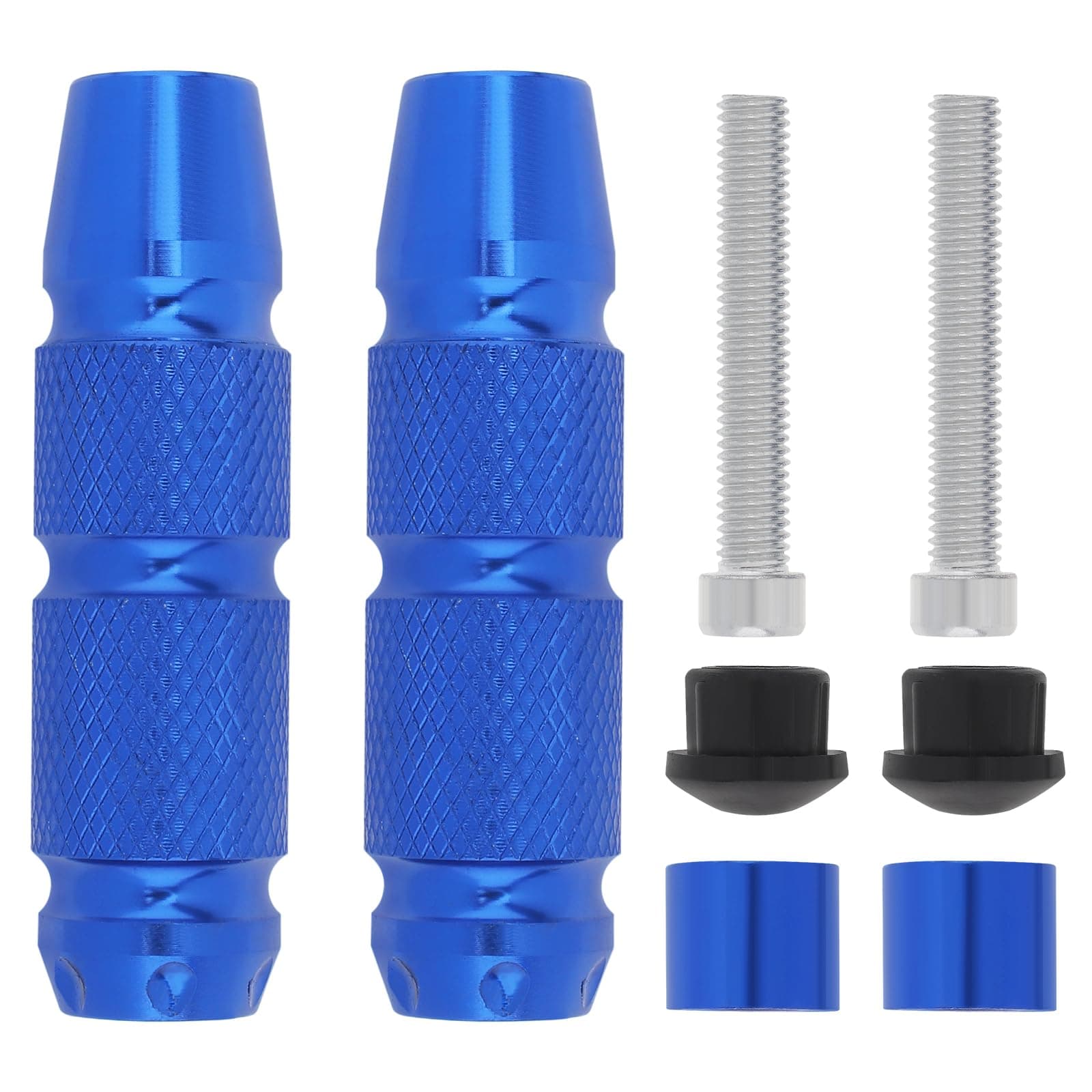 Windance 2pcs CNC M8 Front Fender Frame Sliders, Anti Crash Protector for Yamaha Honda Suzuki (Blue)