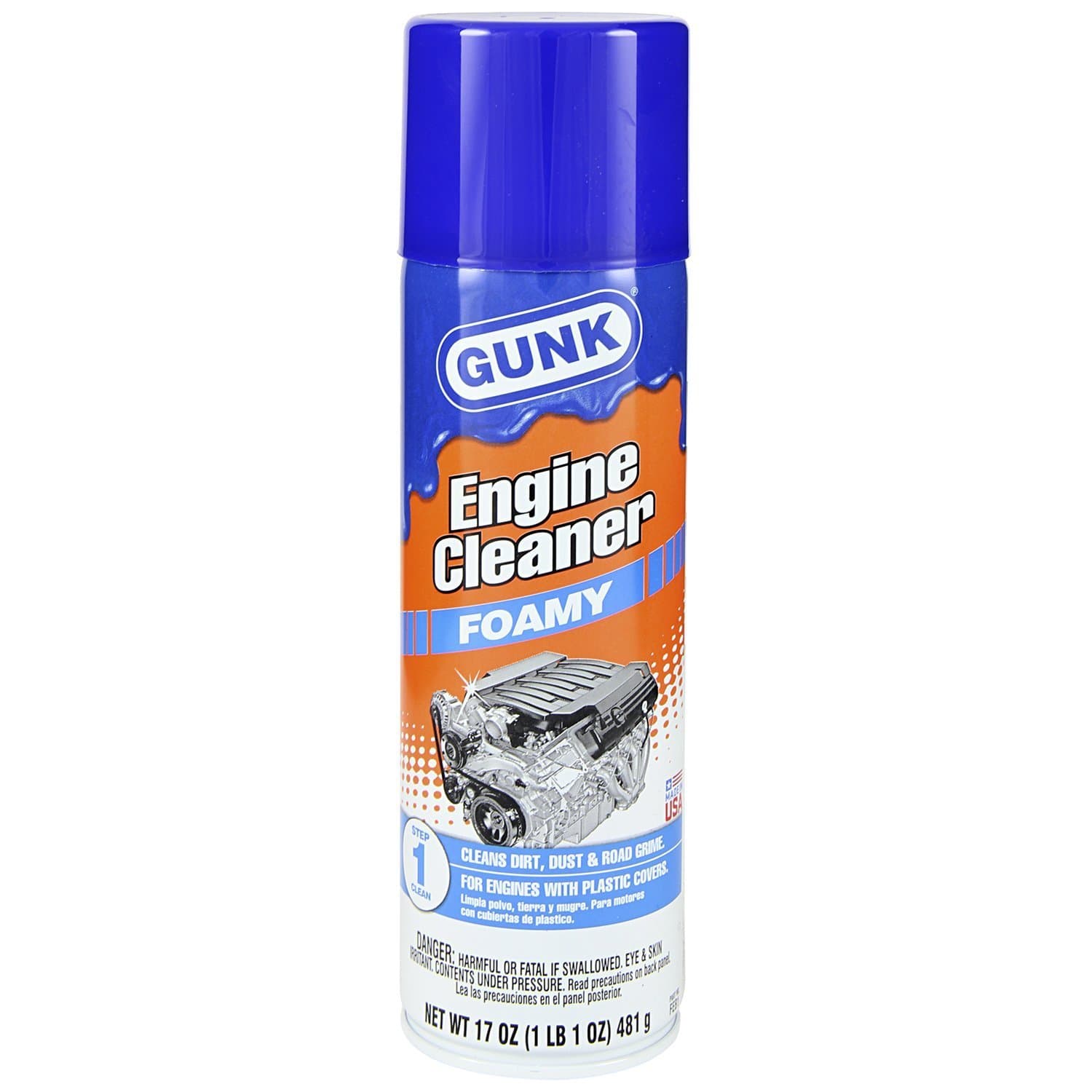GUNK FEB1 Foamy Engine Brite Engine Degreaser - 17oz.