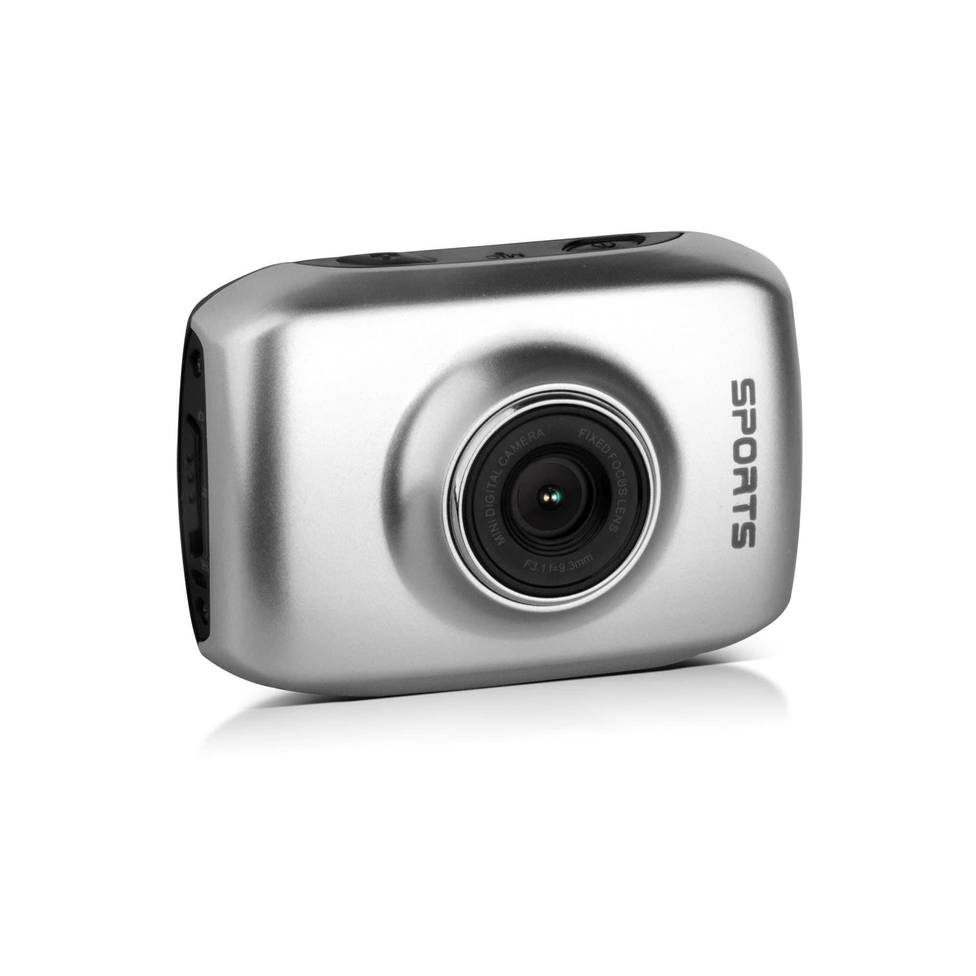 DVS1-Silver Touch Screen Action Camera with Waterproof Case (Silver)
