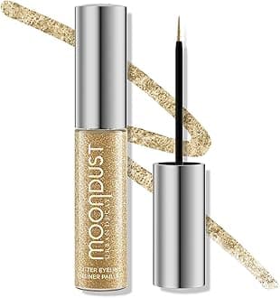 Urban Decay Moondust Liquid Glitter Eyeliner – Longwear Sparkle Liner & Eyeshadow Topper - Quick-Drying, Water-Based Formula – Buildable Shimmer Shades - Vegan Formula