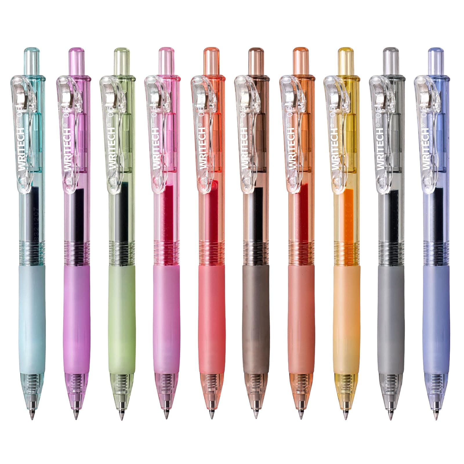 Retractable Gel Pens Quick Dry Ink Pens 0.5mm Bullet Multicolor For Journaling, Drawing, Doodling, and Notetaking (Multicolor)