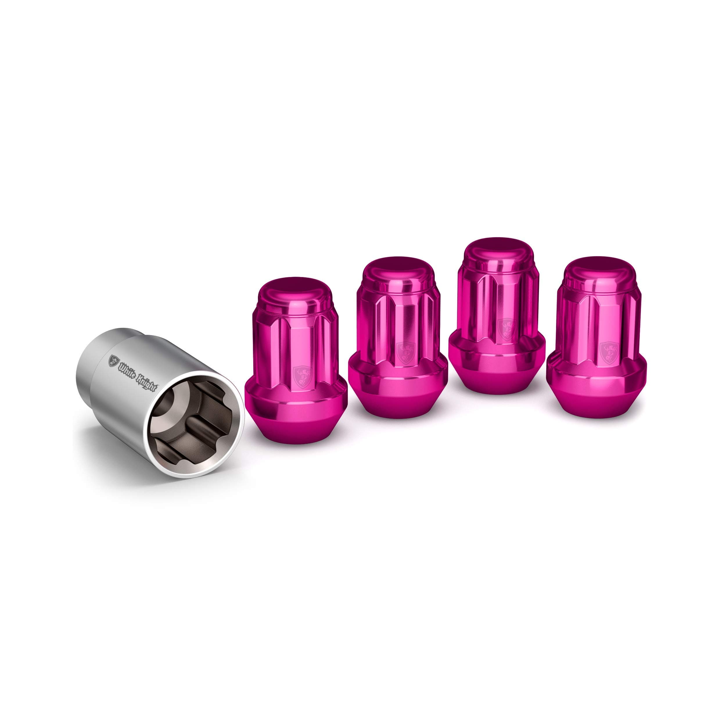 White Knight 40700SPKT Pink Wheel Lock, 4 Pack
