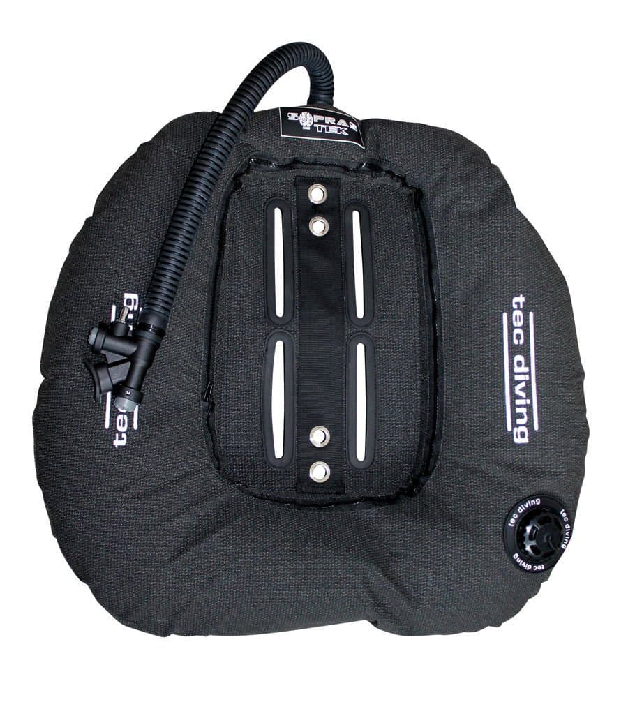 Sopras Tek Donut x-tech Bladder { 45 lb | 20 kg } Light Black Twin Tank Wing Underwater Scuba Diving Freediving Spearfishing Gear tech Diving bcd