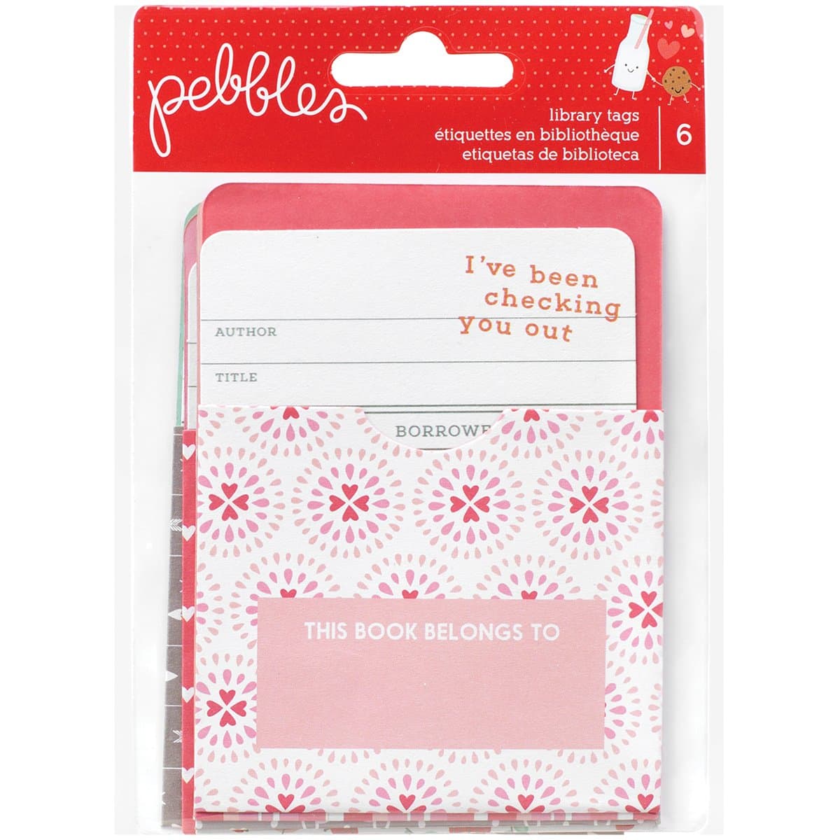 Pebbles We Go Together Library Cards and Pockets