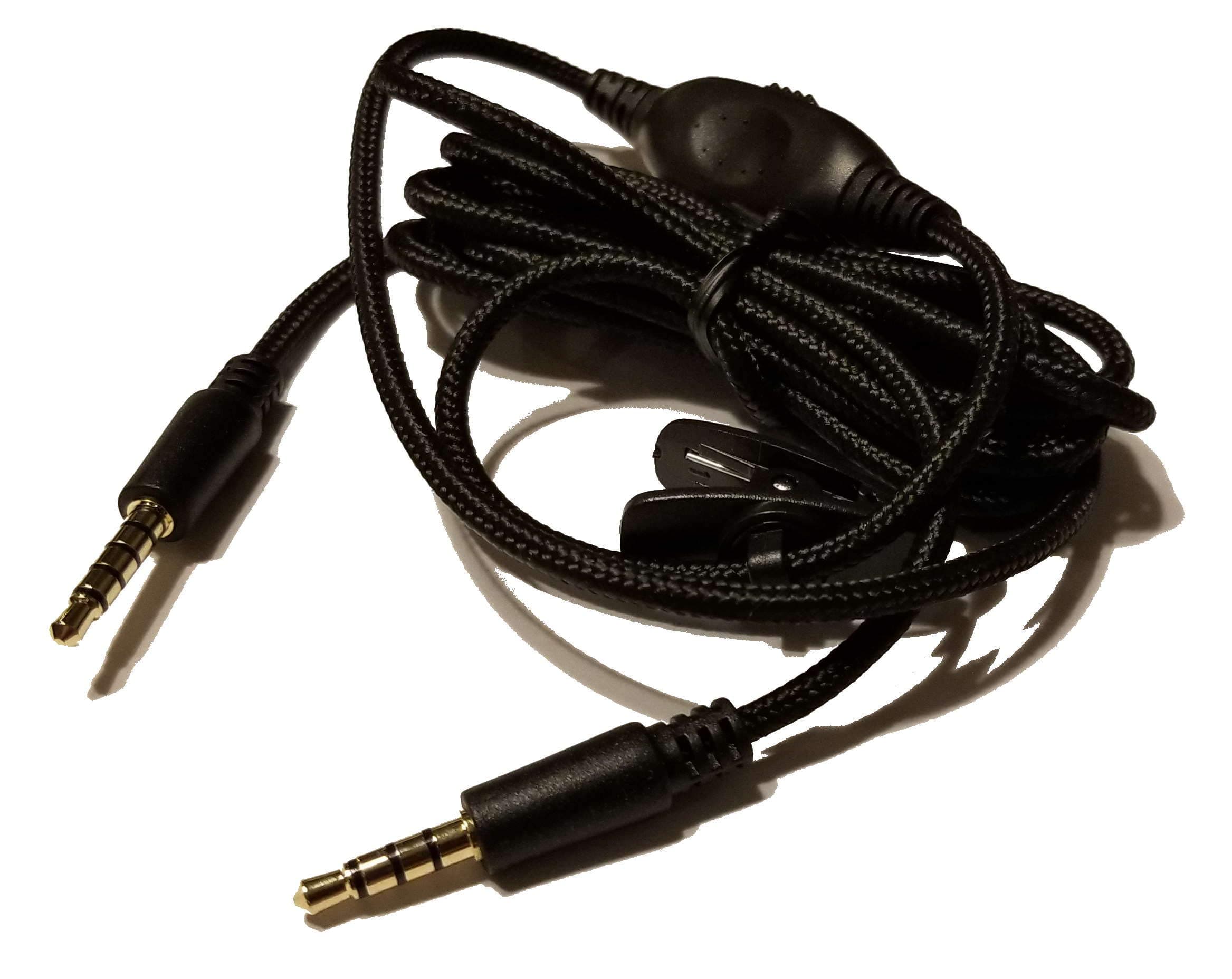 A40 Inline Mute Cable Cord 2.0M with Free IENZA Mic Foam for Astro A40 Headsets
