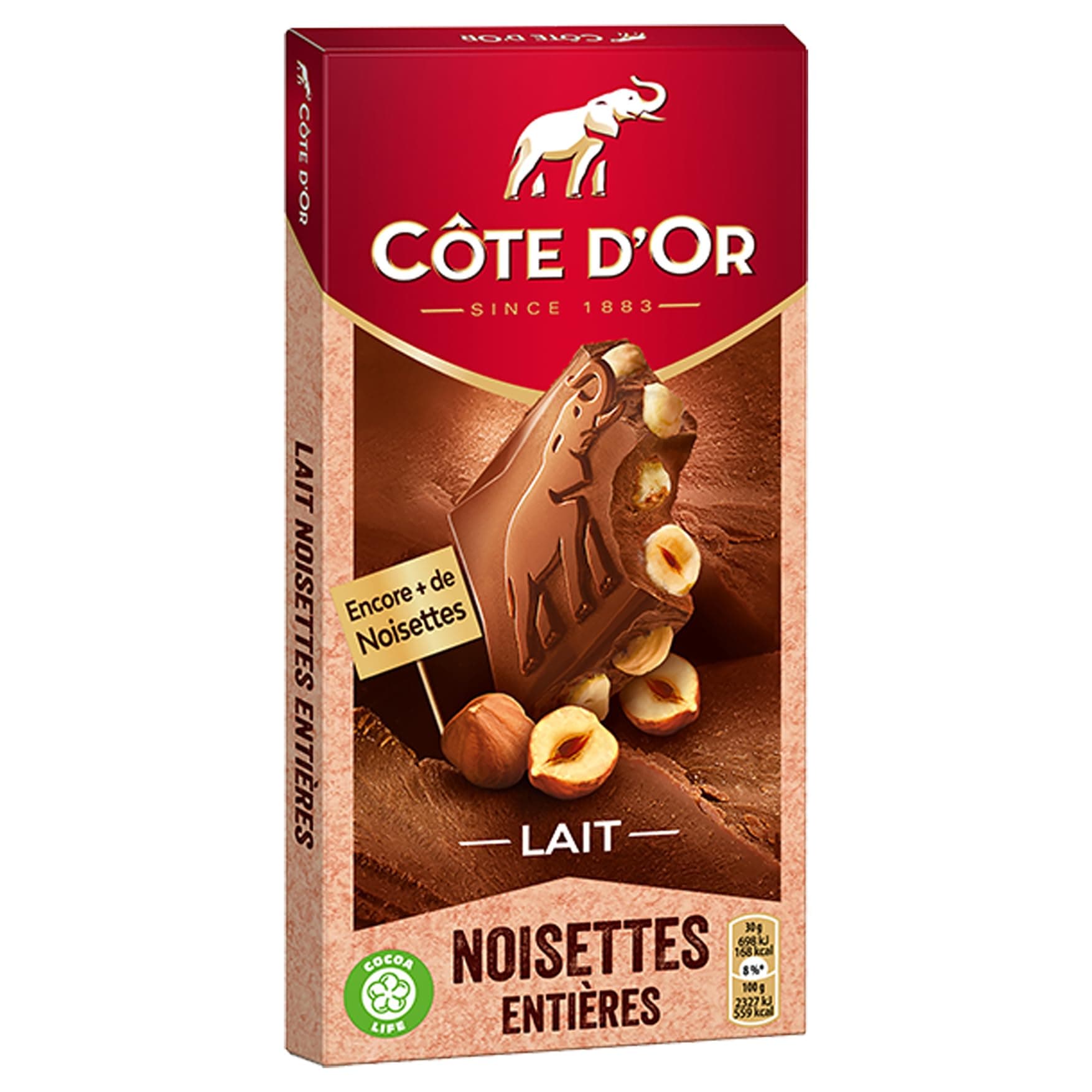 Lait Noisettes 180g Bar