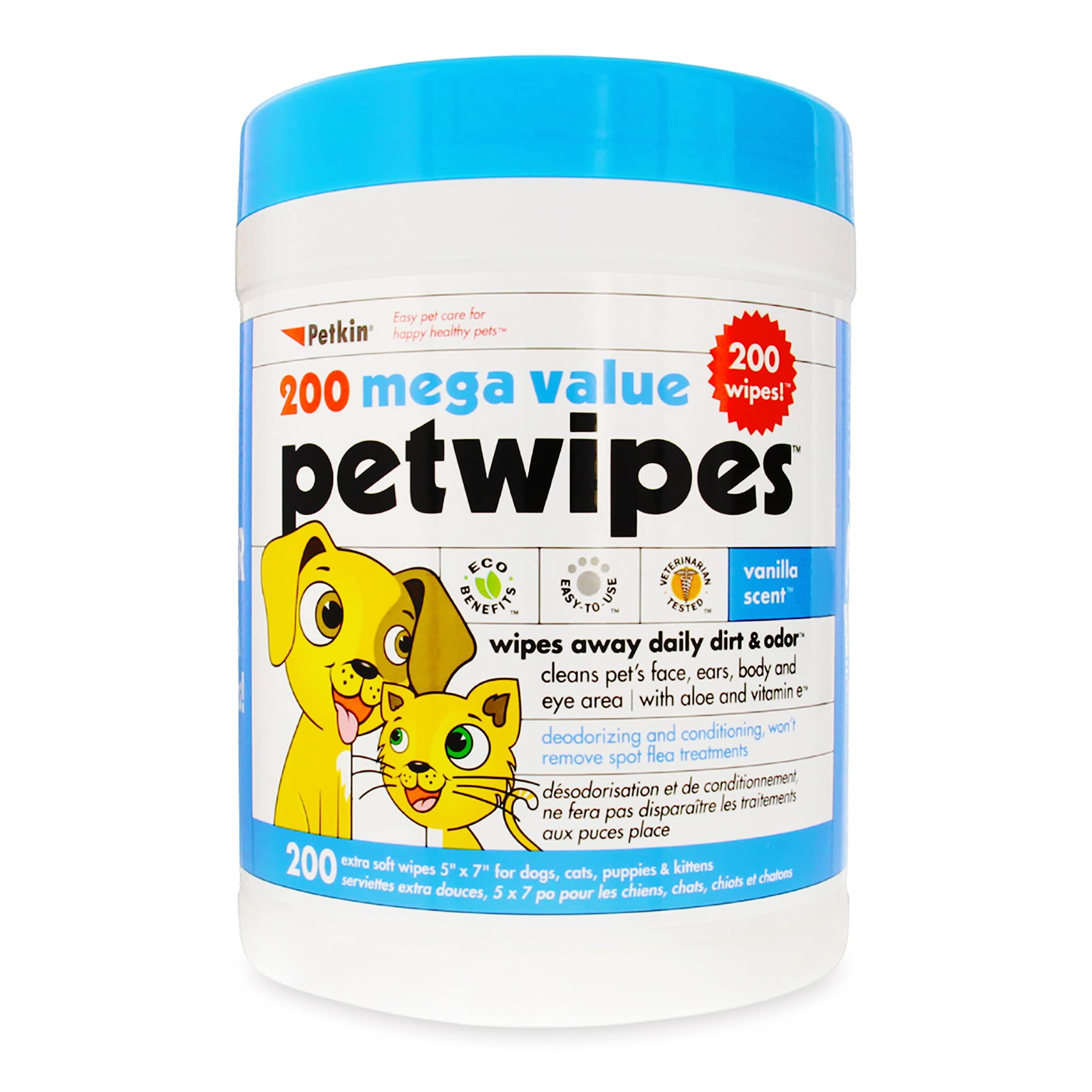 Extra Mega Valu Petwipes 200ct
