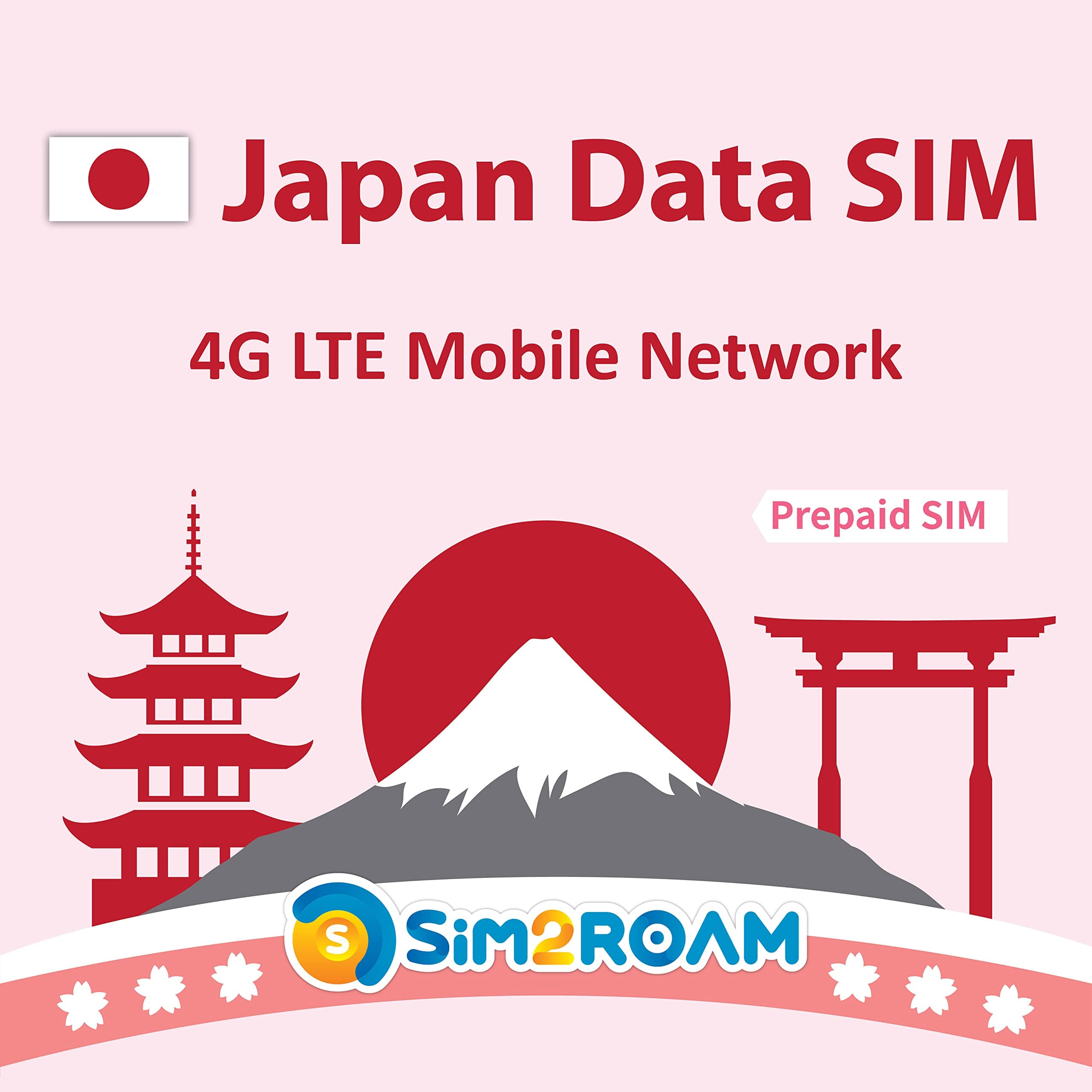 Japan Data ONLY SIM Card 30 Days | Unlimited Internet Data (10GB at 4G LTE High Speed Data Then downgrade to 128kbps)