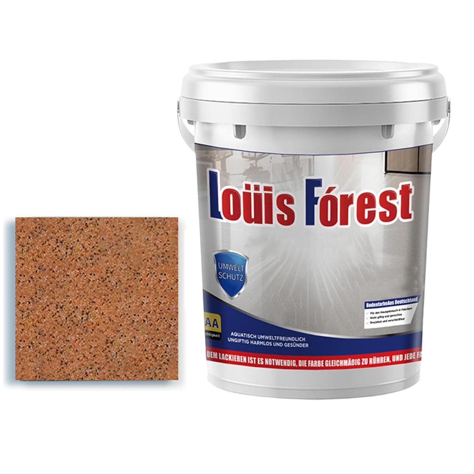 Epoxy Colored Sand Floor Paint, Epoxy Floor Paint, Waterproof, Non-Slip, for Basement, Wood Floors, Garage, Outdoor (Orange,0.13Gal(0.5kg))