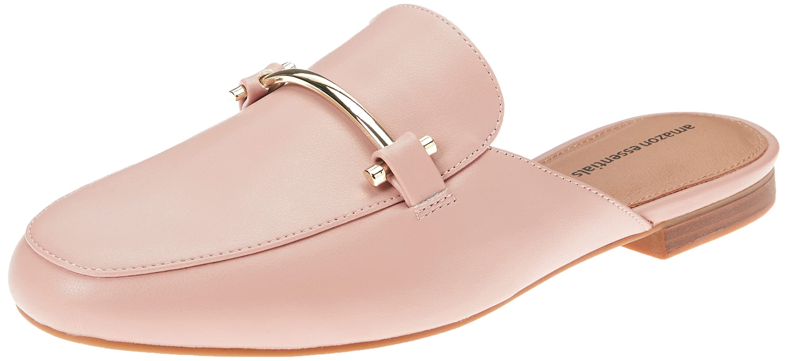 Amazon Essentials Women's Slip On Buckle Mule, Backless