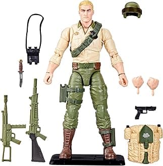 G.I. Joe Classifieds Series Retro Cardback Duke Collectible 6" Action Figure with 10 Accessories