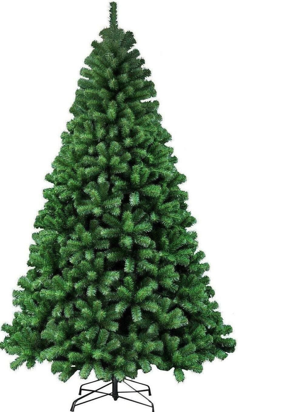 Abaseen 7ft Artificial Christmas Tree Xmas Pine Tree with 1200 Tips Solid Metal Legs Perfect for Indoor and Outdoor Holiday Decoration