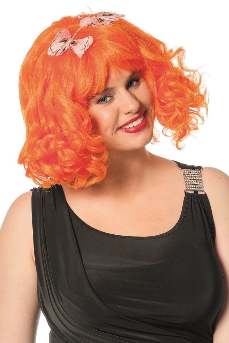 Lockenperücke with Butterflies, Orange