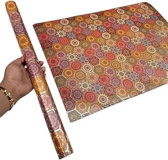 LA TROVE Colourful Gift Wrapping Paper Sheet For Gift Packing|Gift Wrap Roll, Gift Papers Sheets, Gift Cover Wrapping Paper (Vibrant Hexa, Pack 0F 10),Multi