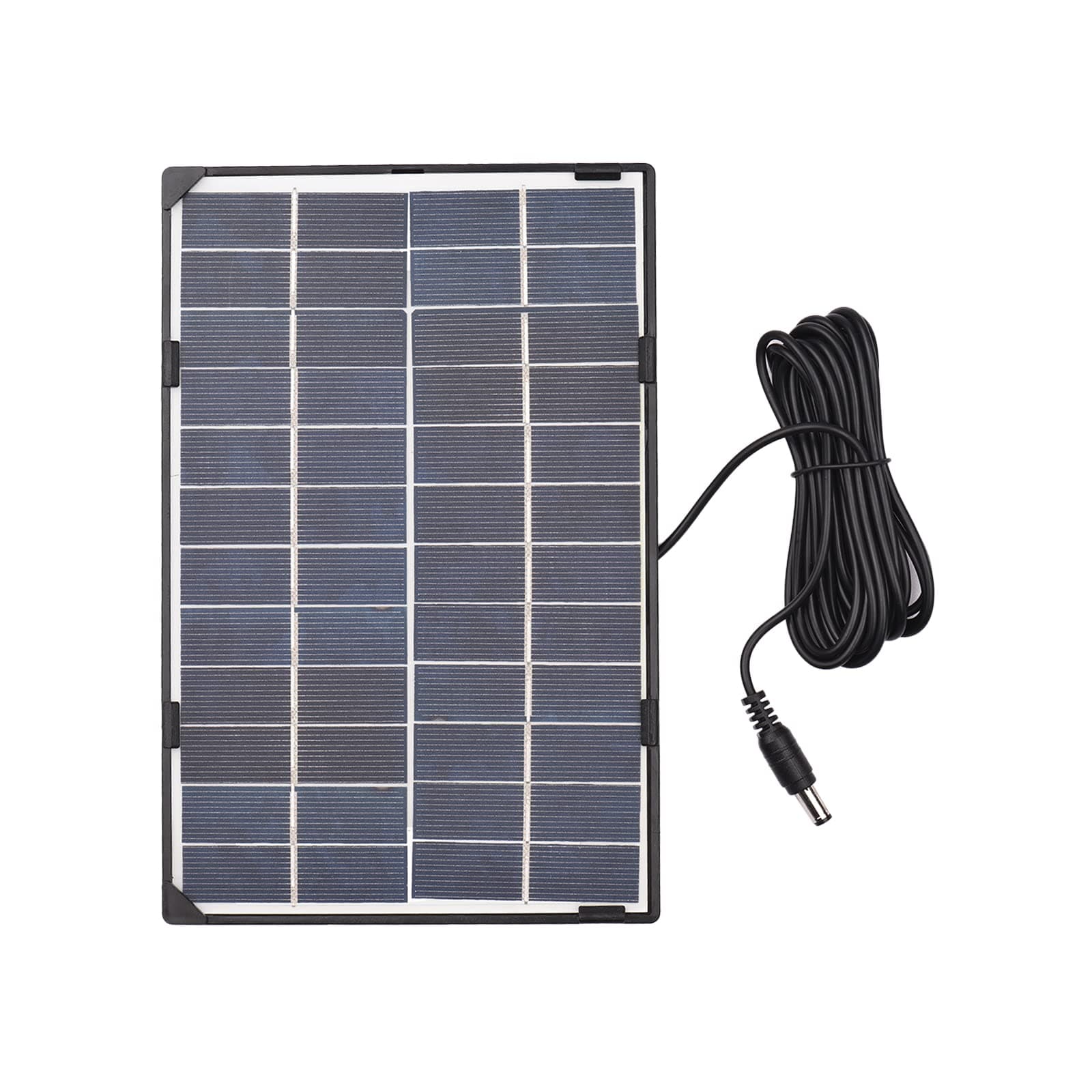 Mini Solar Panel, 6W 12V Solar Panel for Outdoor Security Camera Solar Cell with 10ft DC Output DIY Waterproof Solar Panel Charger for Street Light Garden Lamp Home Fan Pump