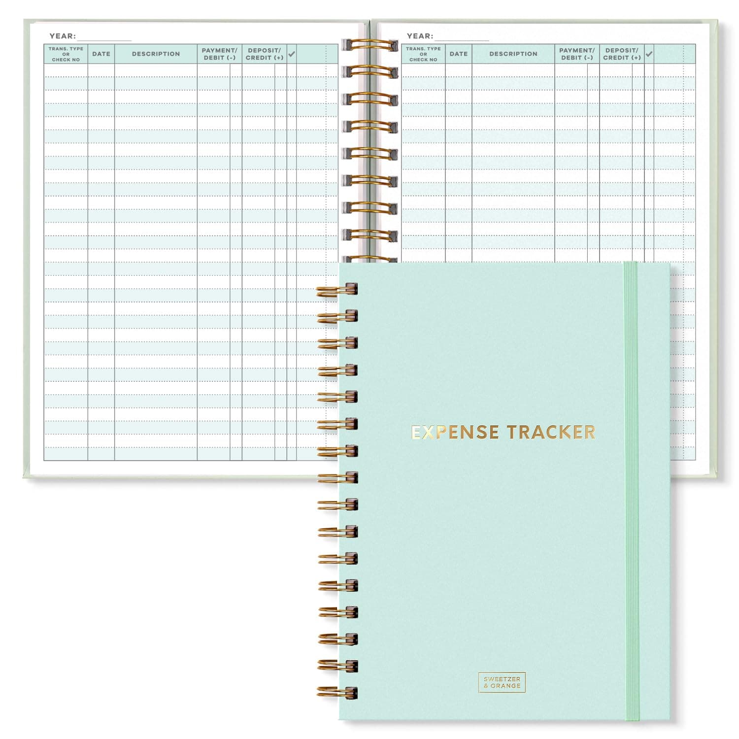S&O Budget Tracker Notebook - Spending Schedule Notepad to Stay Organized - Savings Journal - Finance Planner - Expense Diary & Money Book - 160 Pages, 6.4” x 8.4”