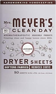 MRS. MEYER'S CLEAN DAY Dryer Sheets, Lavender, 80 ct