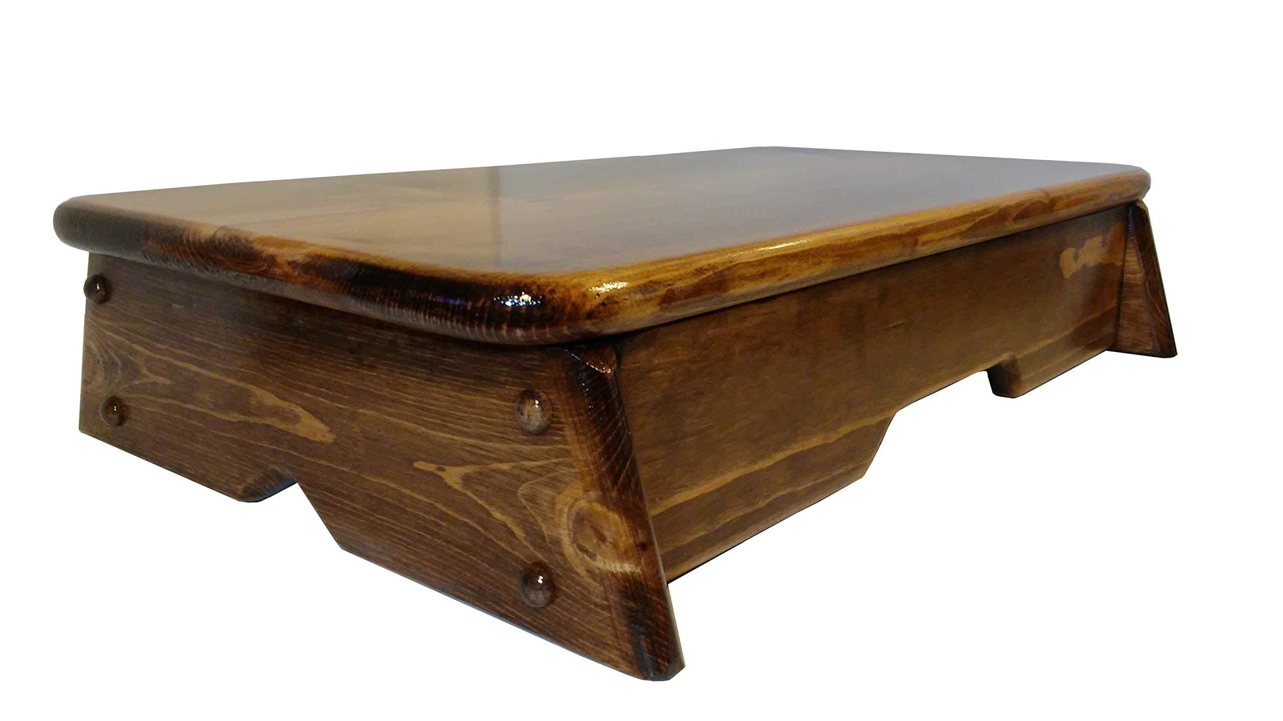 Bed Side Step Stool - Provencial Stained 11" Wide (Made in U.S.A.)