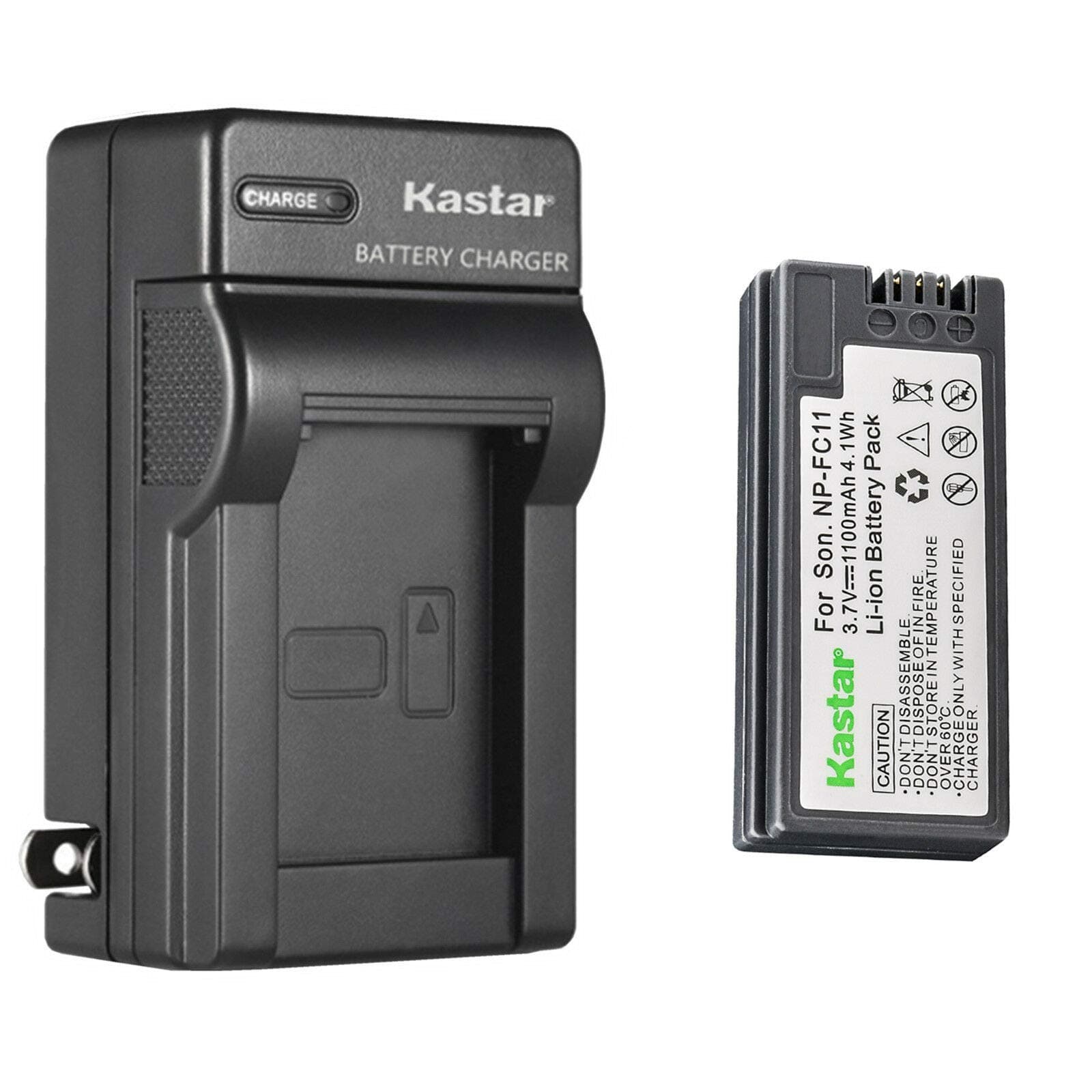 1-Pack Battery and AC Wall Charger Replacement for Sony Cyber-Shot DSC-V1, Cyber-Shot DSC-F77, Cyber-Shot DSC-F77E, Cyber-Shot DSC-F77A, Cyber-Shot DSC-FX77, Cyber-Shot DSC-P10 Cameras