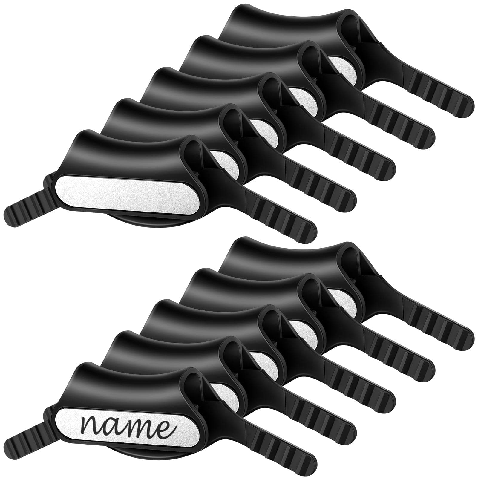 Gueevin 10 Pcs Stethoscope Name Tag Stethoscope ID Tag Personalized Identification Tag with Name Label Stickers Practical Gift Nurses, Doctors, Veterinarians and Med Students