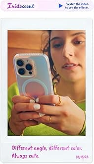 LONLI Hue - for iPhone 16 Case - Holographic Iridescent Phone Case- [Comatpiable with Magsafe] - Cute, Unique and Aesthetic Shockproof Cover - [360° Shock-Absorbent Bumper]