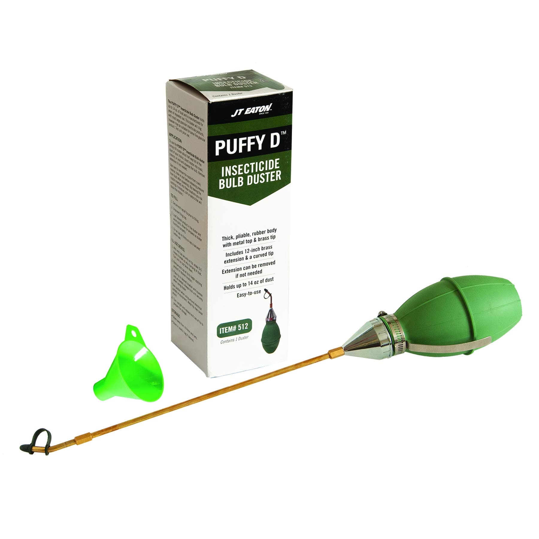 Puff-D 512 Puffy-D Bulb Insecticidal Duster, Green
