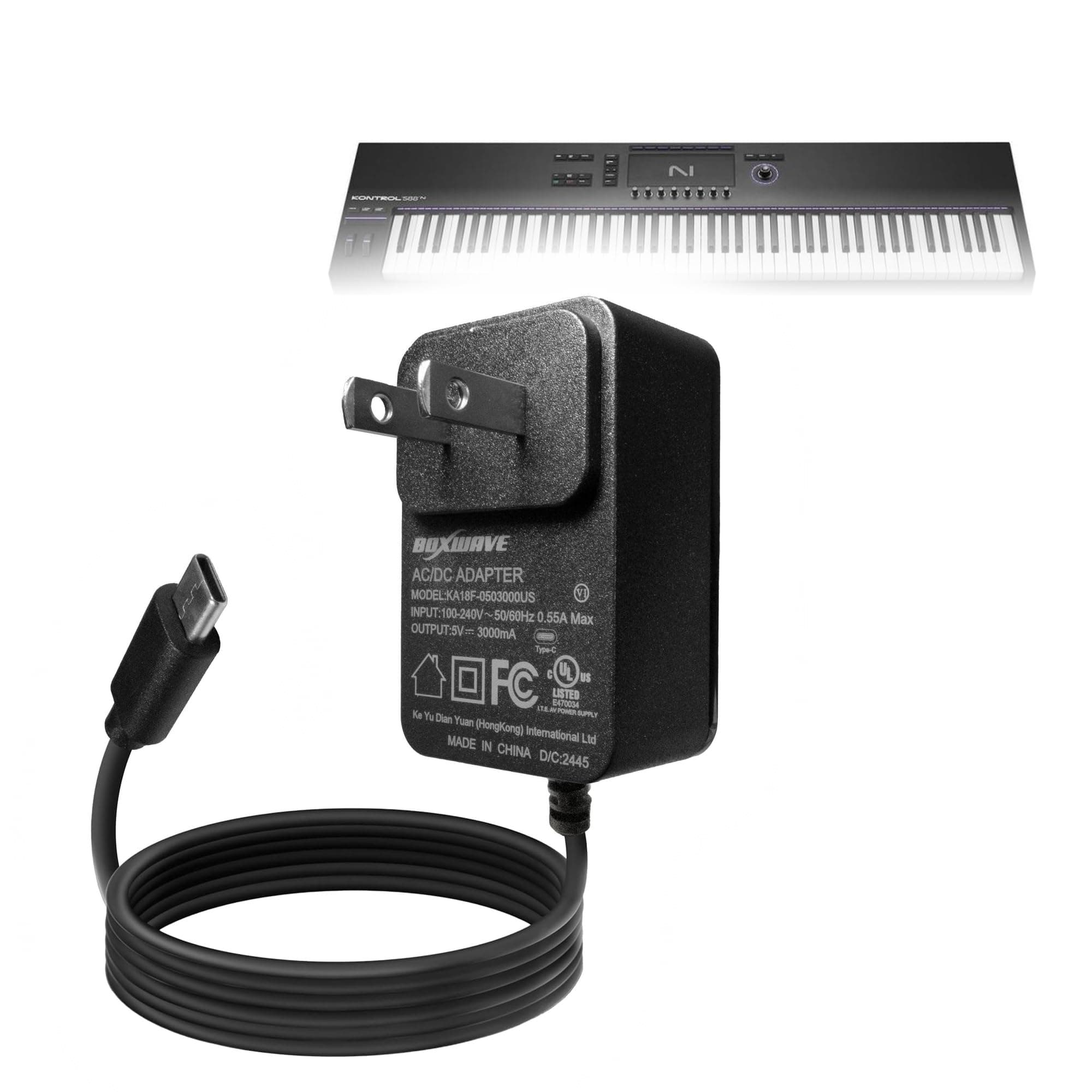 BoxWave Charger Compatible with Native Instruments Kontrol S88 MK3 - Wall Charger Direct (15W), Rapid Charge Your Device with Built-in 3ft Cable