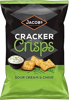 Cracker Crisps Sour Cream Chive Sharing Bag Snacks 150 g