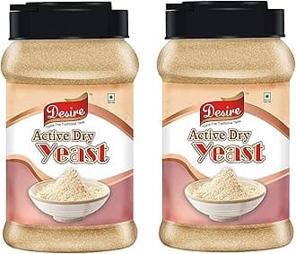 - Baker's Active Dry Yeast 1 Kg (Pack of 2) | Instant Dry Yeast for Baking Bread, Pizza Dough, Cakes & More