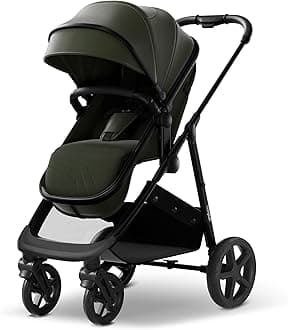 mompushWiz 2-in-1 Convertible Baby Stroller with Bassinet Mode - Foldable Infant Stroller to Explore More as a Family - Toddler Stroller with Reversible Stroller Seat