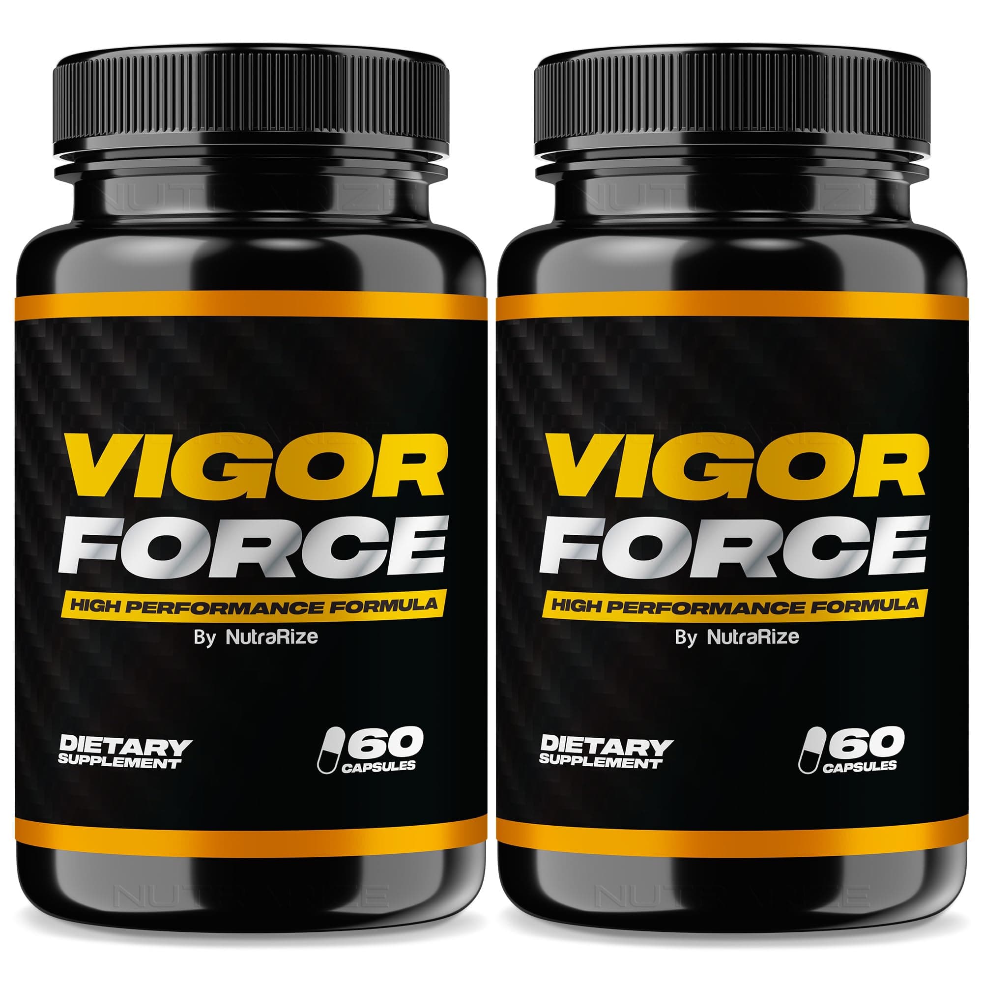 (Pack of 2 Vigor Force for Men, High Performance Male Capsules, All Natural Dietary Supplement for Overall Health and Wellness, Official Pills 50 Review (120 Capsules)