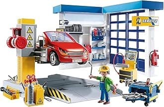 70202 City Life Car Repair Garage with Workshop and Car, educational toy, fun imaginative role play, playset suitable for children ages 4+
