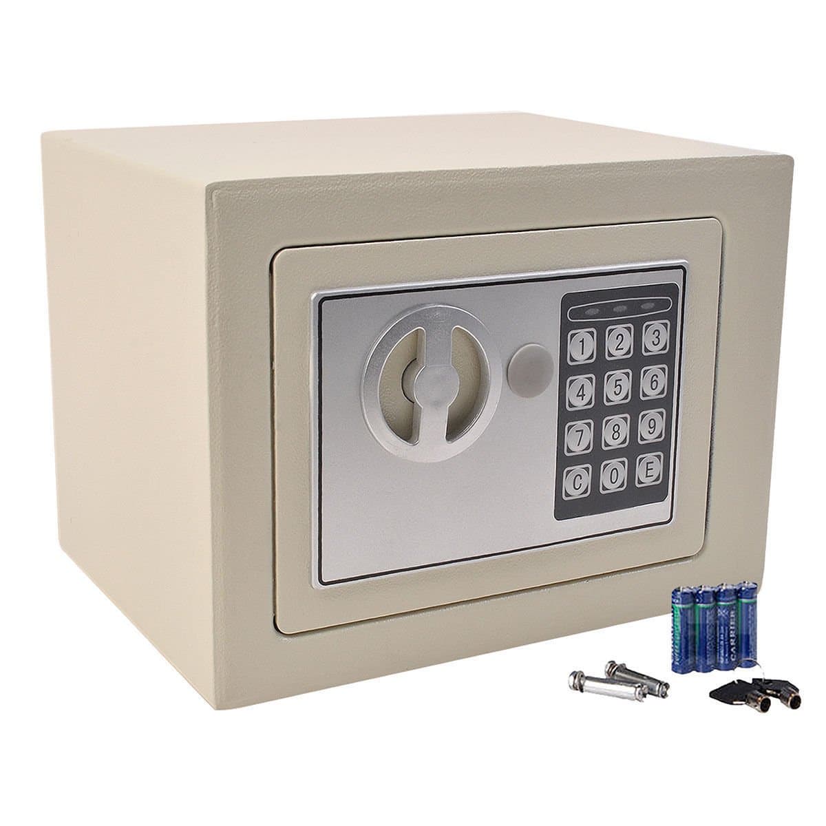 Small Digital Electronic Safe Box Keypad Lock Home Office Hotel Gun Black New (white)