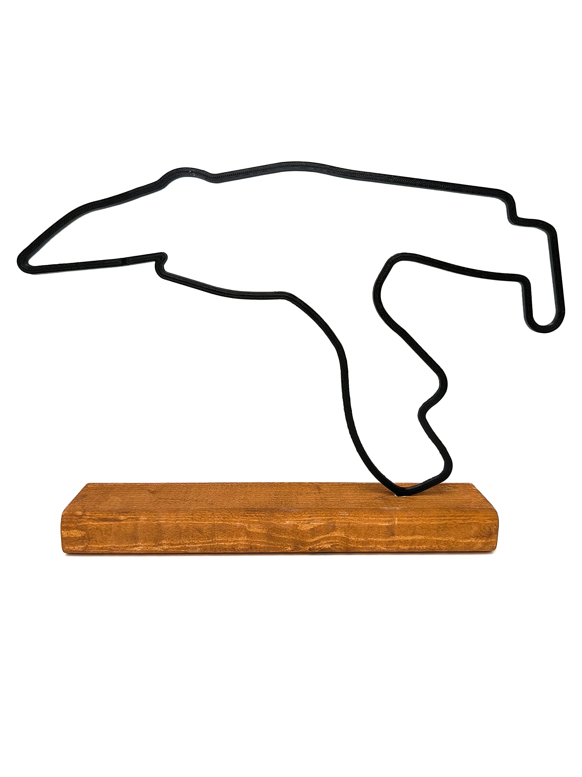 F1 track model, Formula 1 Track Statue, Gift idea for Formula 1 fan, F1 track thread on wooden base 20cm, Room decoration for F1 fan, Gift for motorsport fan (Spa)