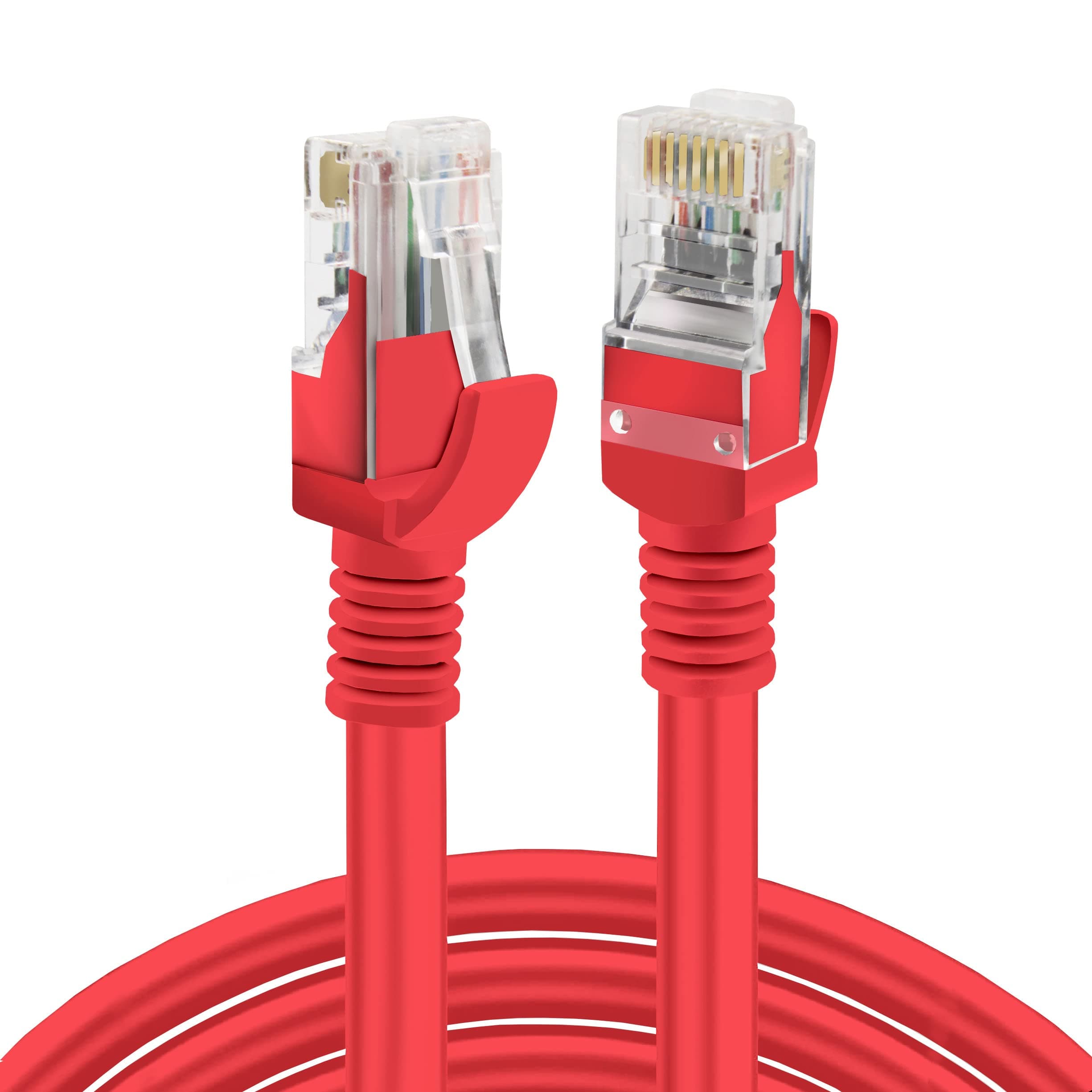 – High Speed [1M/3.3 Feet] RJ45 cat6 Ethernet Patch Cable LAN Cable Compatible for PS4/PS3, Nintendo Switch, Raspberry Pi 4, Smart TV, Computer, Modem, Router, Red