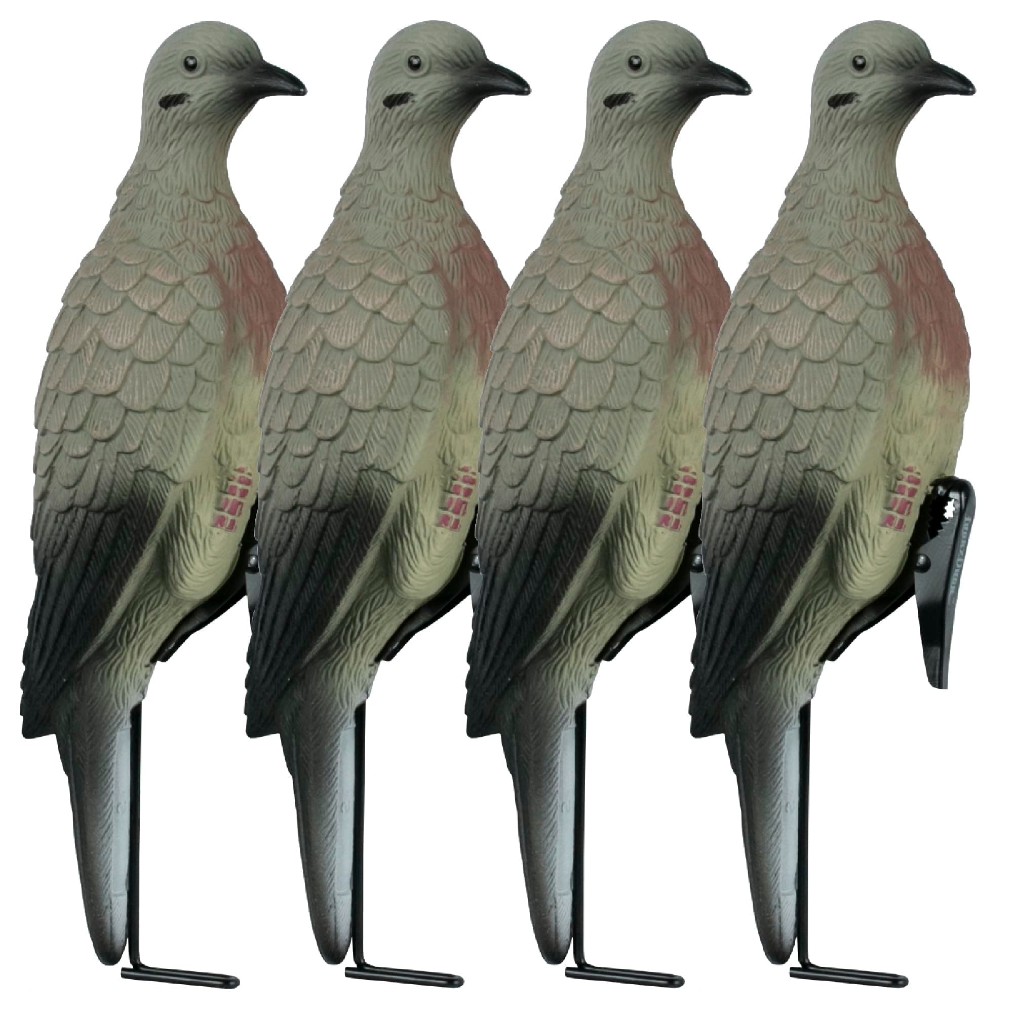 Lucky Duck Clip on Dove Decoys with Stake, 4 Count