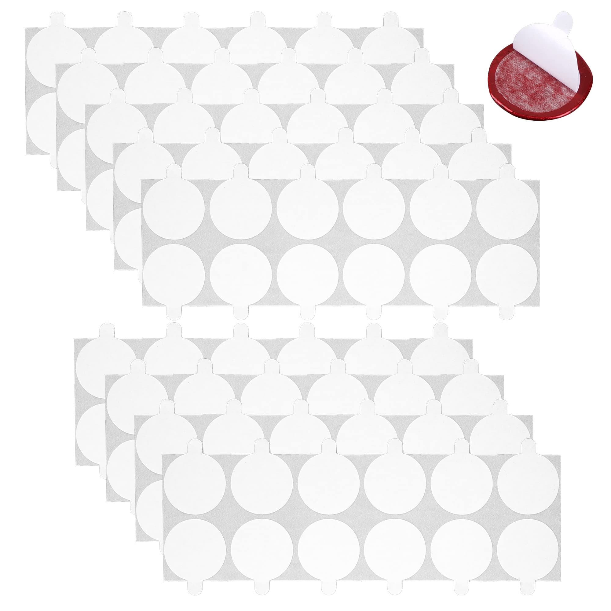 Double Sided Adhesive Dots for Wax Seal, 108 Pieces 1 Inch Stickers Round Adhesive Backing for Wax Sealing DIY Craft