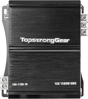 TOPSTRONGGEAR 1 Ohm 1500 Watts Class D Full Range Mono Block Amplifierï¼Å’1/2/4 Ohm Stable, Remote Subwoofer Control, Subwoofer Amplifier