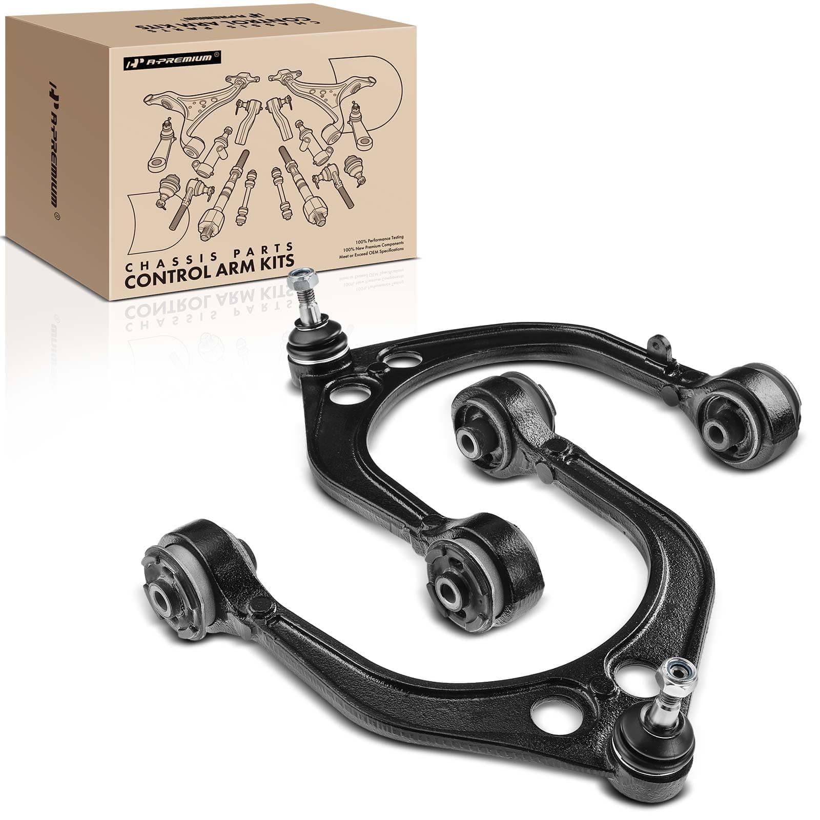 Pair Front Upper Control Arm and Ball Joint Assembly Compatible with Dodge Charger 2006-2020 Challenger 2008-2020 Magnum Chrysler 300