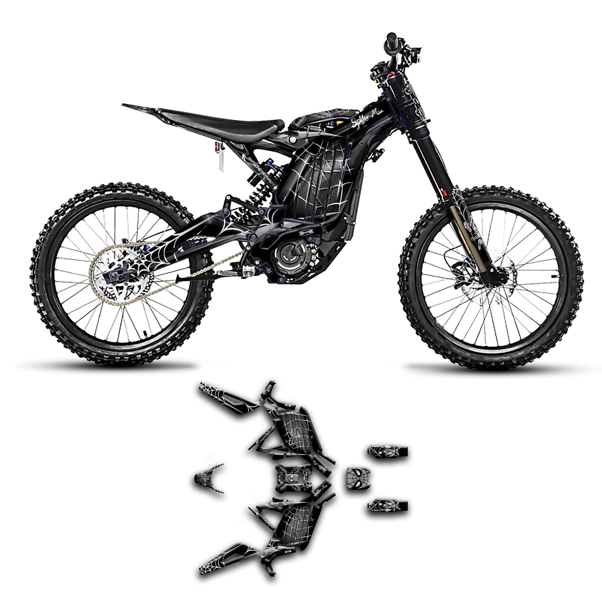 Kungfu Graphics Decal Kit for Sur-Ron Light Bee X with KKE Fork Off-Road Motorcycle Dirt Bike, SRX17N035-KO