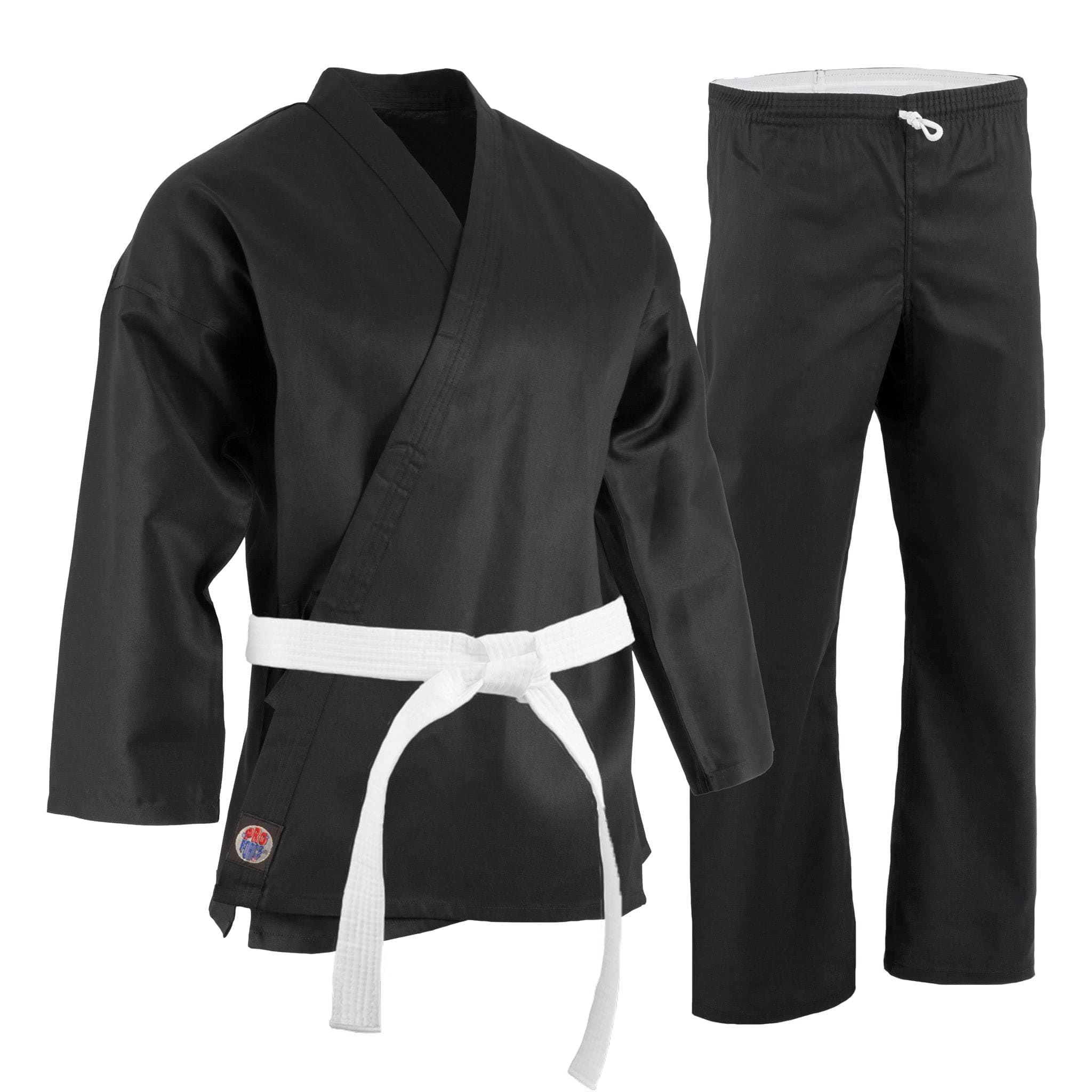 6oz Student Karate Gi/Uniform - Black - Size 0000