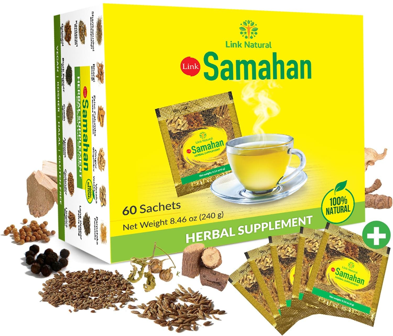 Link SAMAHAN Ayurvedic Herbal Tea 50 sachets