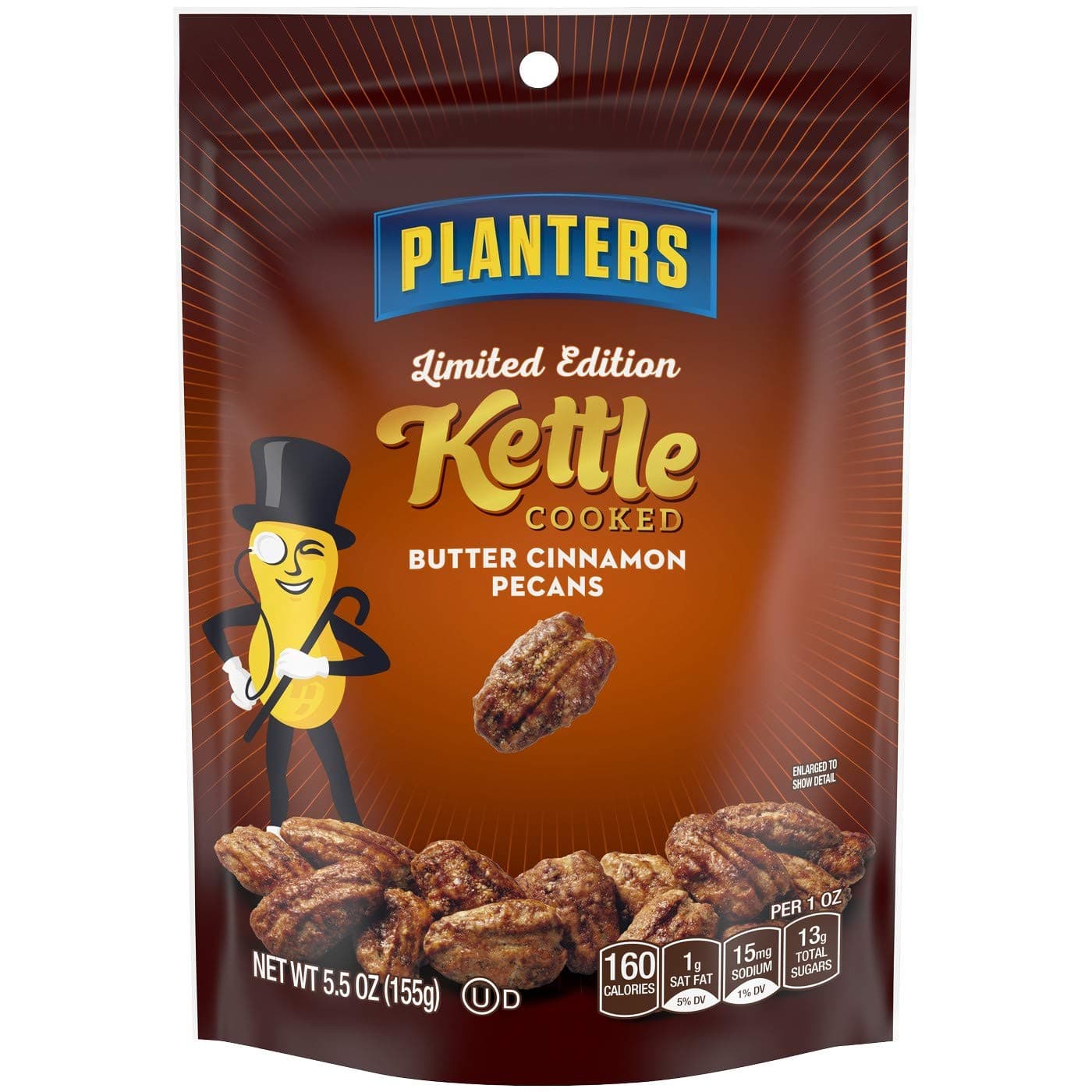 Planters Limited Edition Kettle Cooked Butter Cinnamon Pecans - 5.5oz, pack of 1
