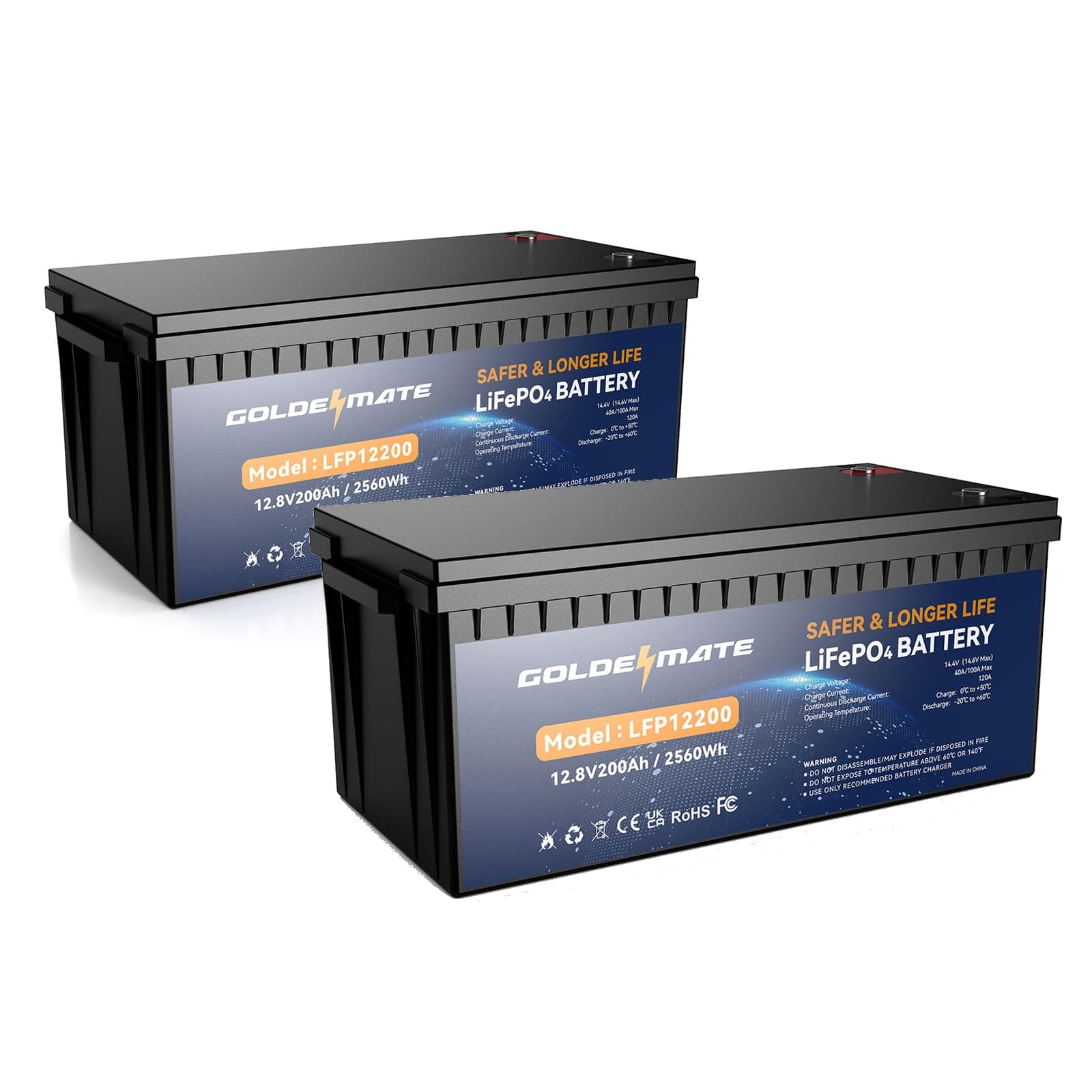 200Ah(2-Pack)  LiFePO4 Battery