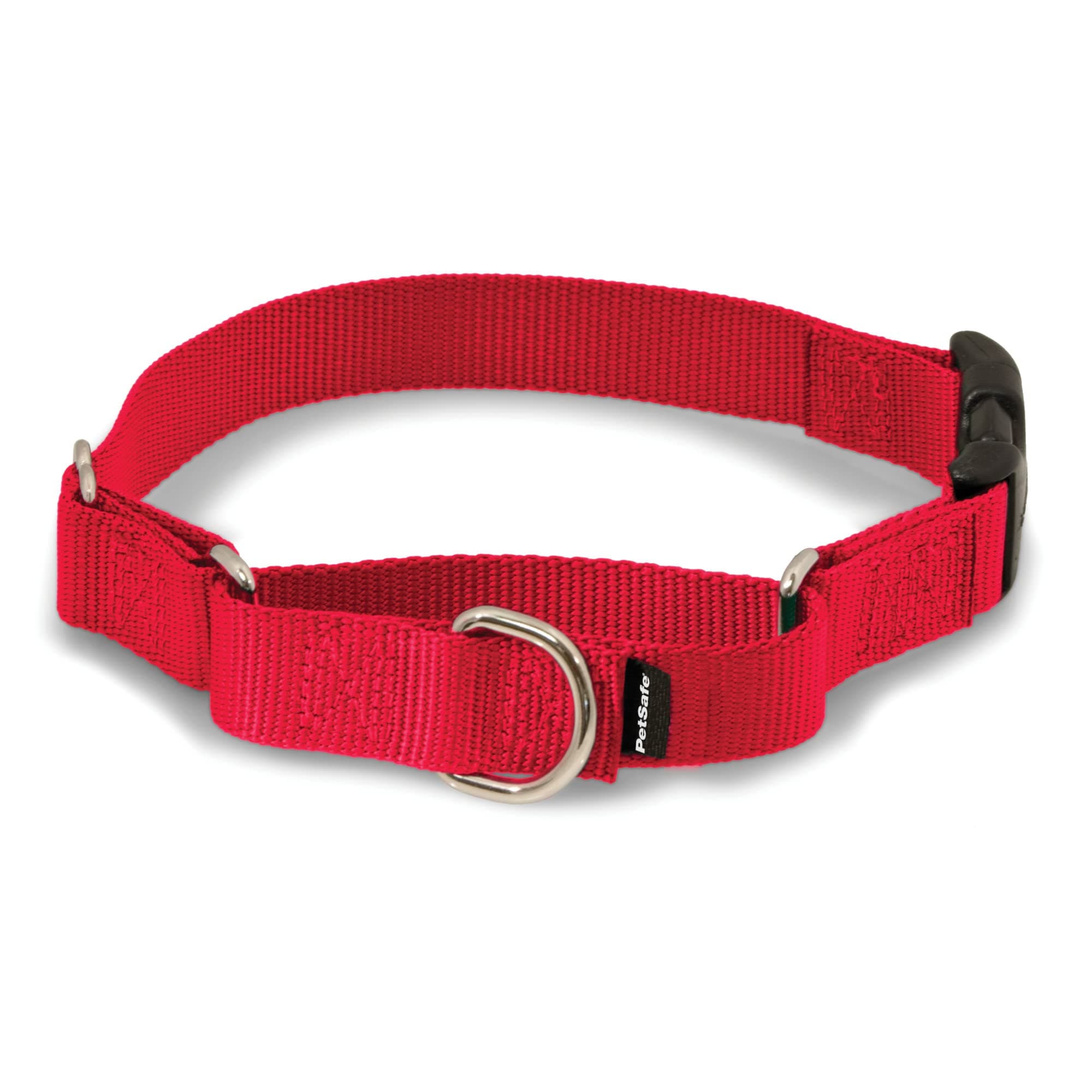Martingale Collar with Quick Snap Buckle, 3/4" Small, Red