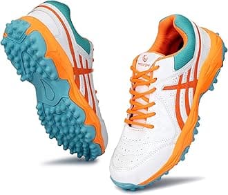 PRO KVH Men's Rubber Spike Cricket Shoes Unisex Cricket Shoes | Mid-Foot Support Heel Synthetic Limited Edition Elite Performance