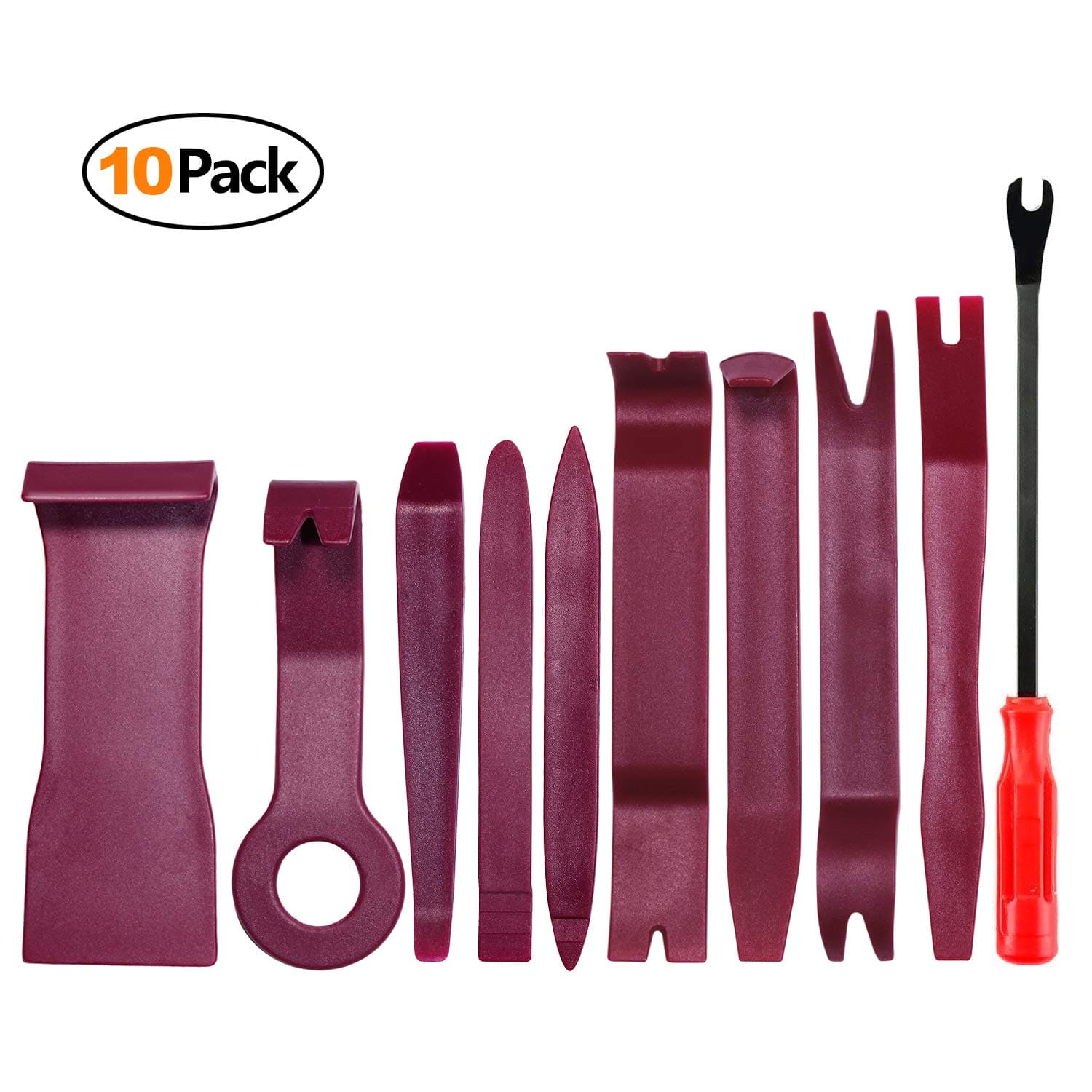 Auto Trim Removal Tool Kit for Car Door Clip Panel Audio Video Dashboard, Set of 10Pcs